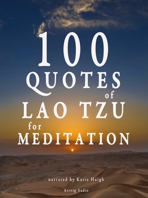 cover image of 100 Quotes for Meditation with Lao Tzu